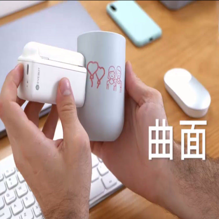 Yiwa Printpods Handheld Printer Portable Mini Wireless Bluetooth Colorful Portable Barcode Label Machine